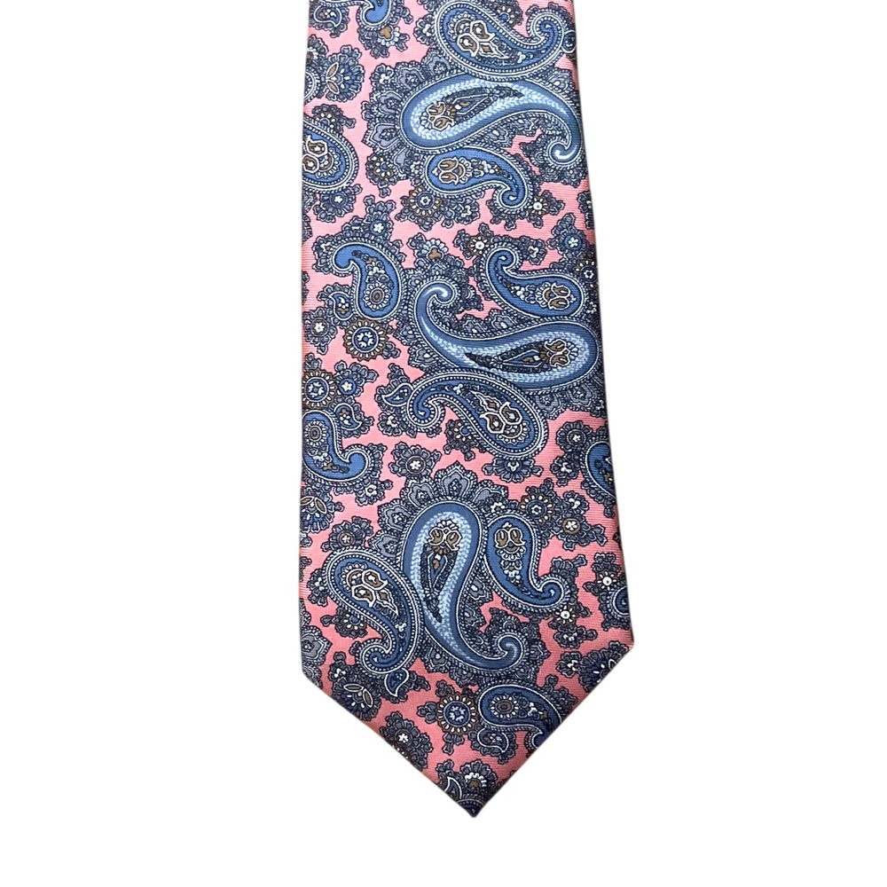 🆕 Christian Dior Silk Paisley Neck Tie - Picture 3 of 6